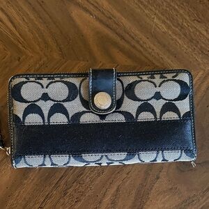 Coach Black and Taupe Women's Wallet